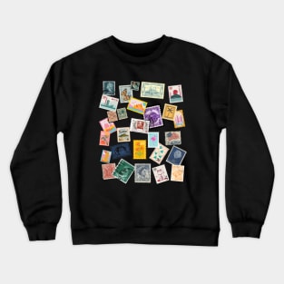 Stamps , travel adventure Crewneck Sweatshirt